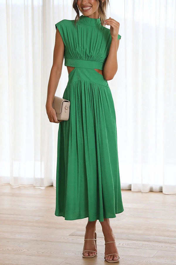 Quiara | Vestido midi con aberturas y bolsillos