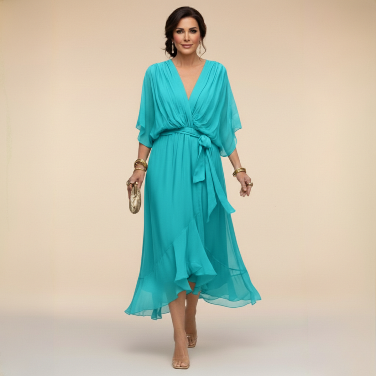 Olivia | Vestido Midi Fluido