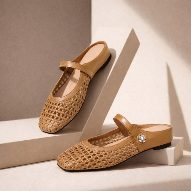 Teresa | Zapatos planos tipo mule ortopédicos
