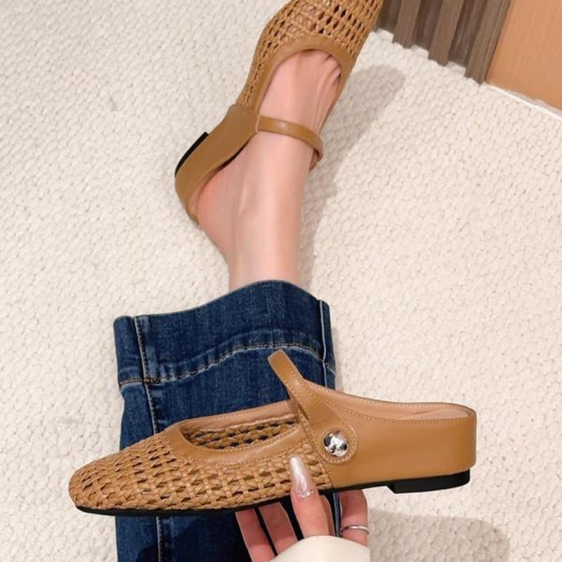 Teresa | Zapatos planos tipo mule ortopédicos