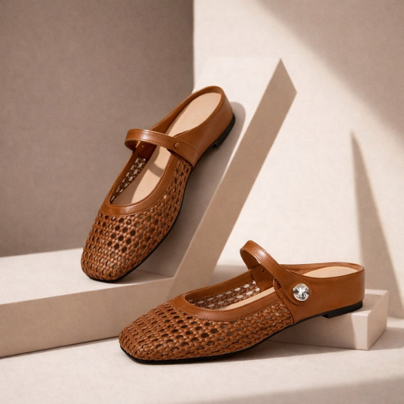 Teresa | Zapatos planos tipo mule ortopédicos