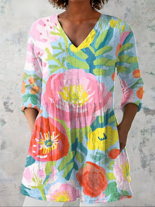 Bella | Blusa larga con un estampado llamativo