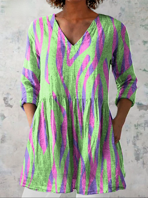 Beatriz | Blusa larga con un estampado llamativo