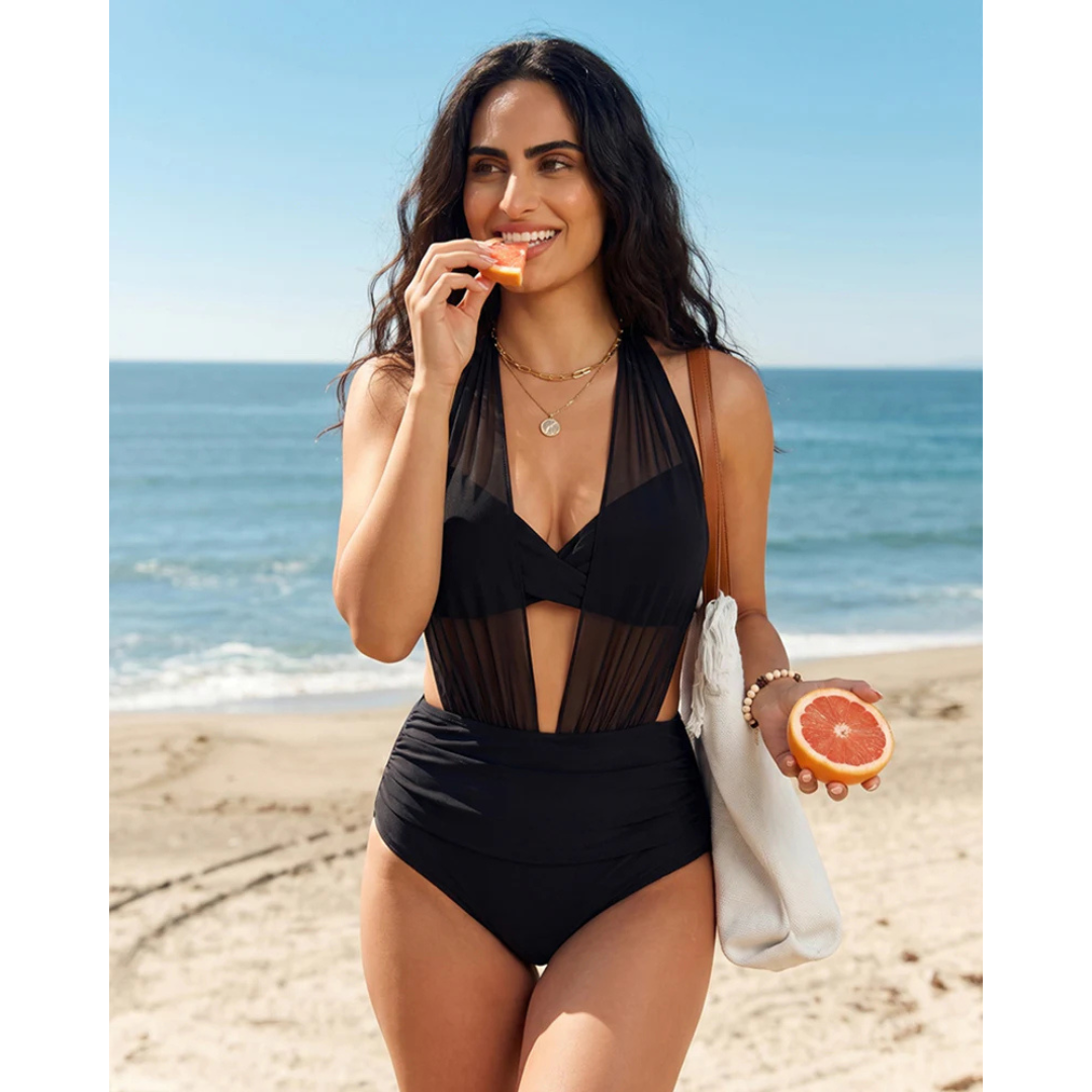 Positano | Bikini 2 en 1 de talle alto con efecto moldeador