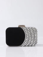 Noelia | Clutch negro con cristales