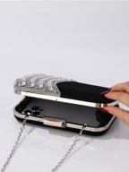 Noelia | Clutch negro con cristales
