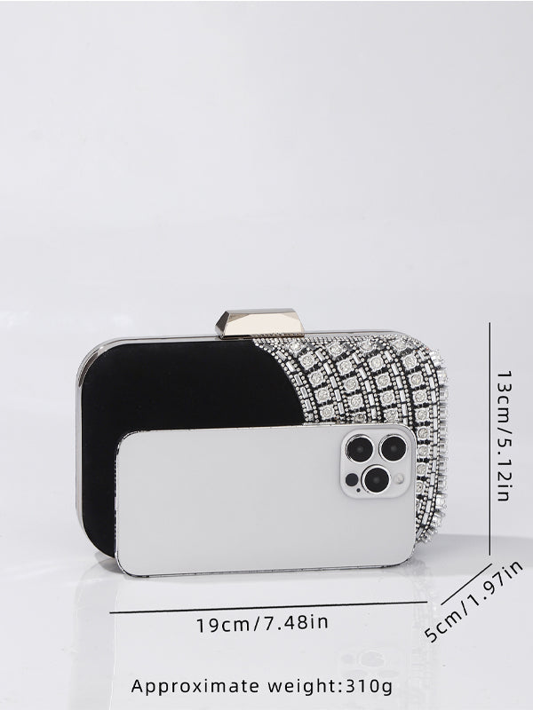 Noelia | Clutch negro con cristales