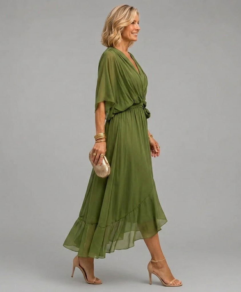 Olivia | Vestido Midi Fluido