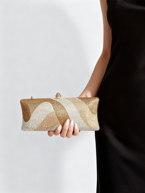 Mireya | Clutch de fiesta con diseño ondulado