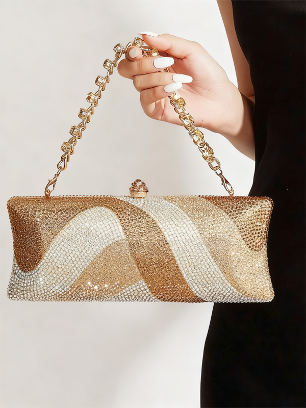 Mireya | Clutch de fiesta con diseño ondulado