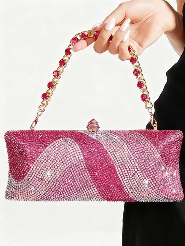 Mireya | Clutch de fiesta con diseño ondulado
