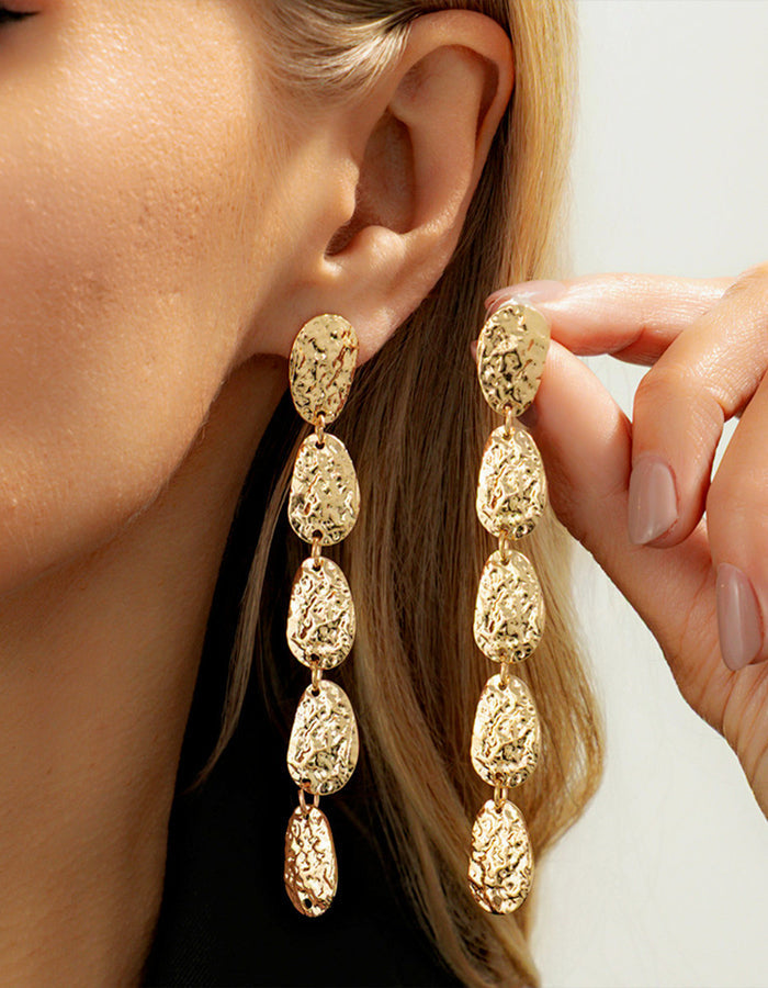 Aurora | Conjunto de collar y pendientes dorados