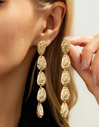 Aurora | Conjunto de collar y pendientes dorados