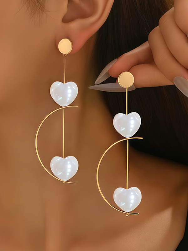 Corazón | Pendientes de corazones negros