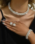 Isabella | Conjunto de joyas plateadas