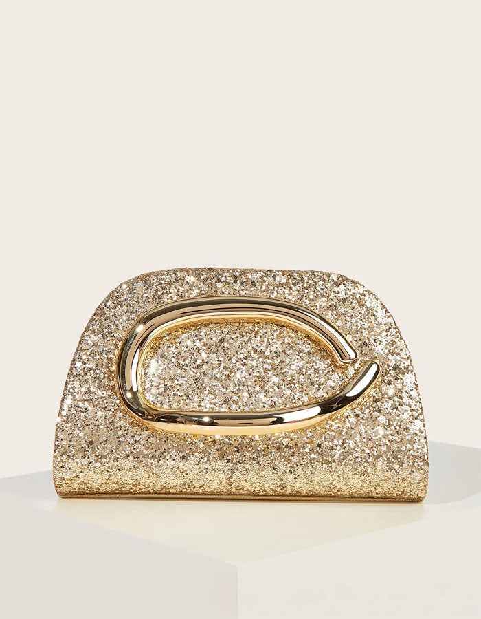 Gala | Clutch joya con asa metálica