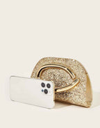 Gala | Clutch joya con asa metálica