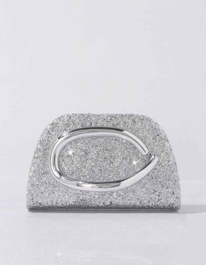 Gala | Clutch joya con asa metálica