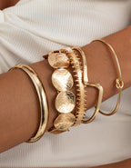 Dalia | Conjunto de pulseras doradas
