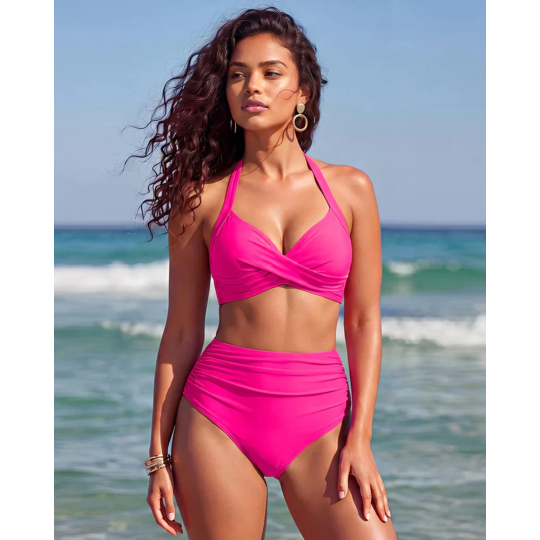 Positano | Bikini 2 en 1 de talle alto con efecto moldeador