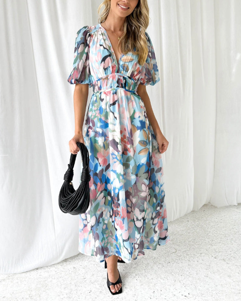 Selena | Vestido femenino con estampado floral