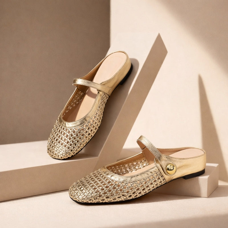 Teresa | Zapatos planos tipo mule ortopédicos