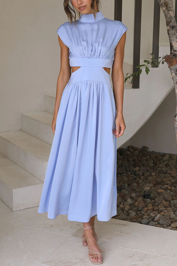 Quiara | Vestido midi con aberturas y bolsillos