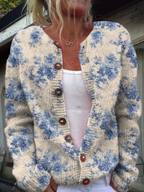 Oriana | Cárdigan de punto de estilo vintage
