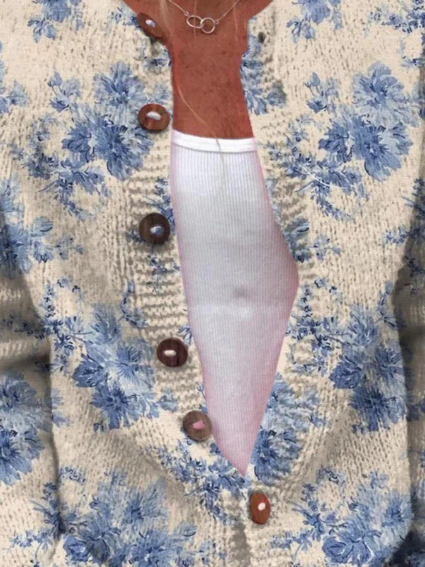 Oriana | Cárdigan de punto de estilo vintage
