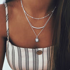Collar con colgante de estilo bohemio vintage