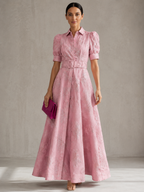 Alba | Vestido corto con mangas abullonadas