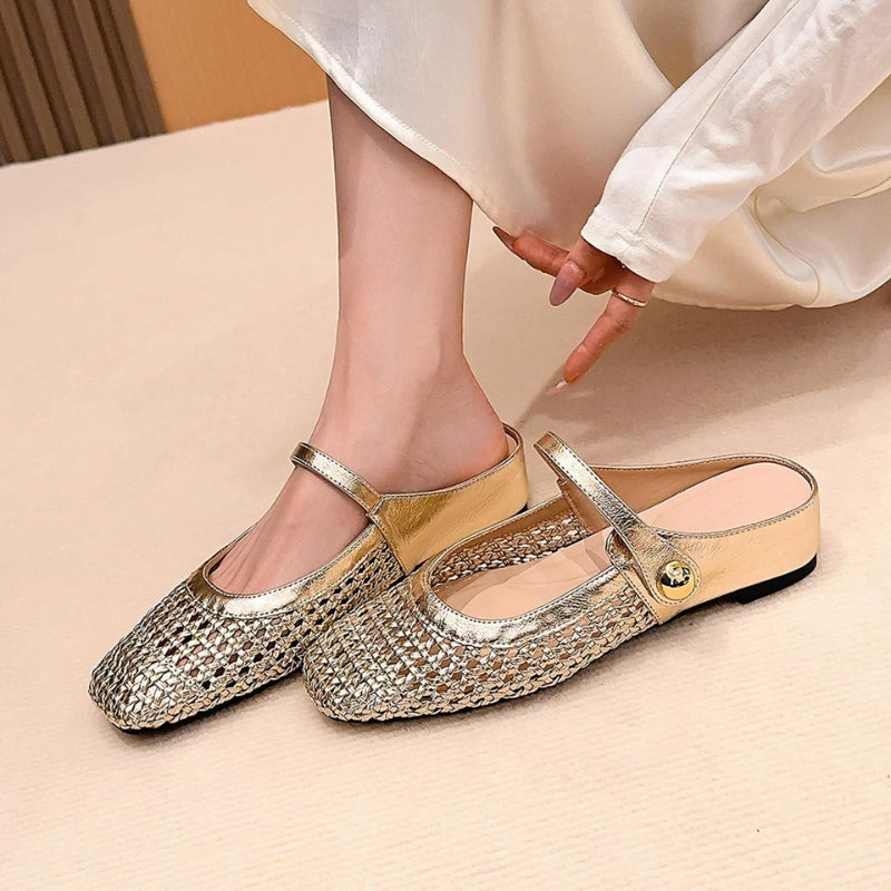 Teresa | Zapatos planos tipo mule ortopédicos