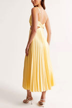 Lisa | Elegante vestido largo plisado