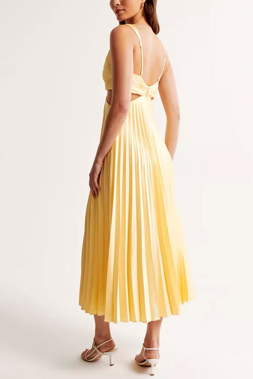 Lisa | Elegante vestido largo plisado
