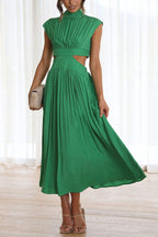 Quiara | Vestido midi con aberturas y bolsillos