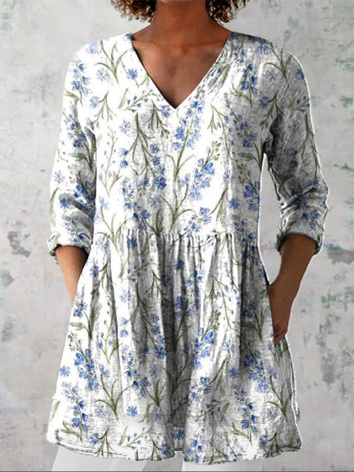 Carmela | Blusa larga con un estampado llamativo