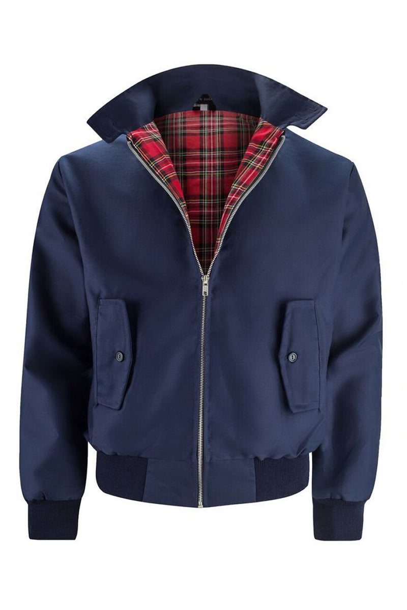 Fernando | Chaqueta Harrington con forro de tartán