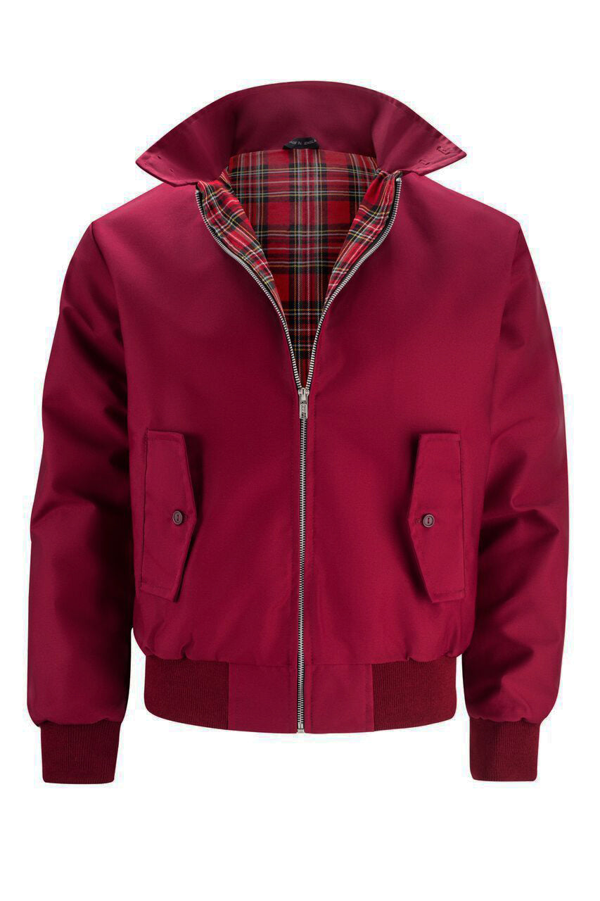 Fernando | Chaqueta Harrington con forro de tartán