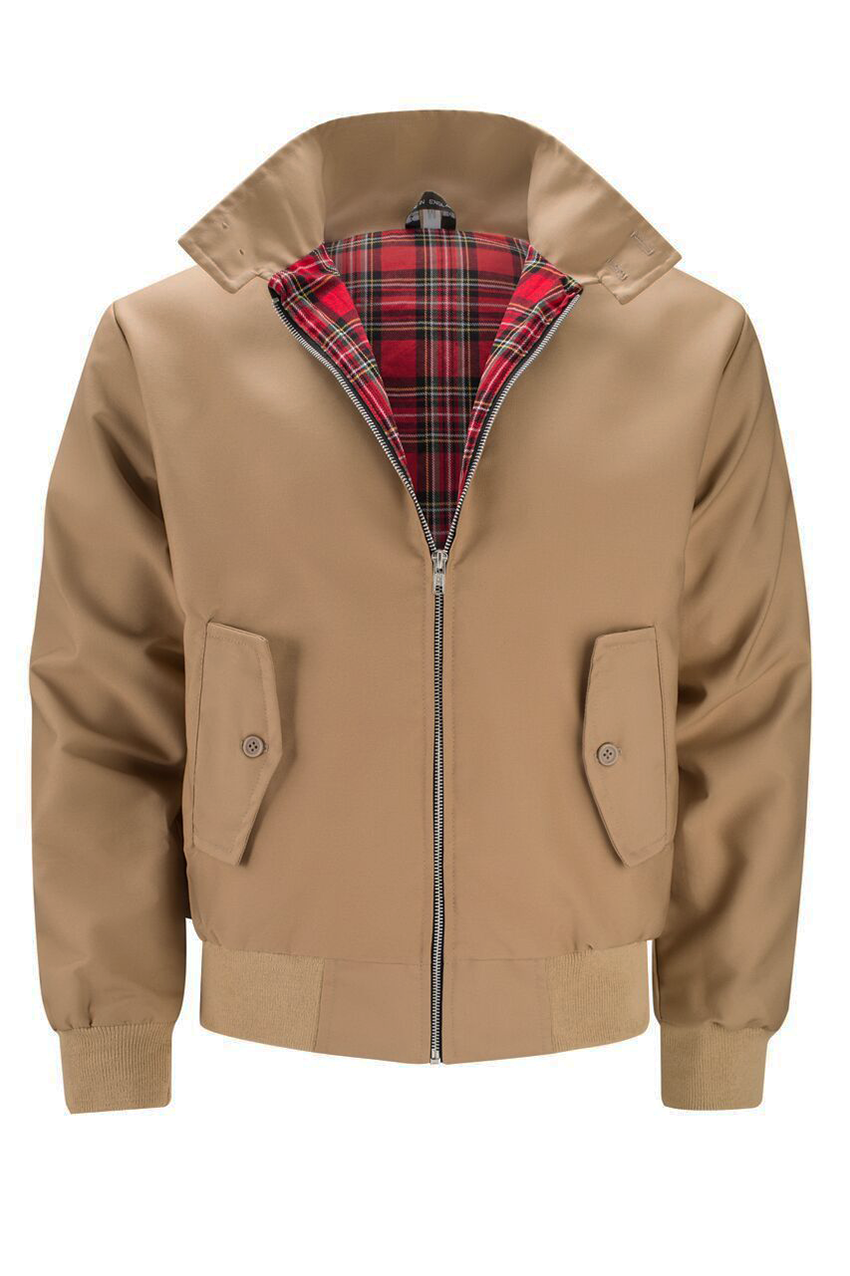 Fernando | Chaqueta Harrington con forro de tartán