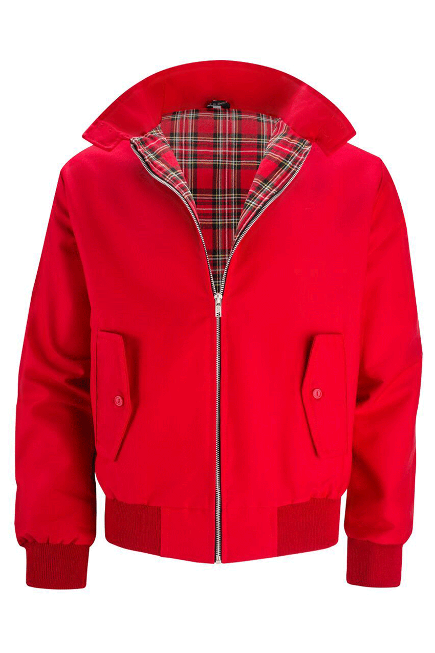 Fernando | Chaqueta Harrington con forro de tartán
