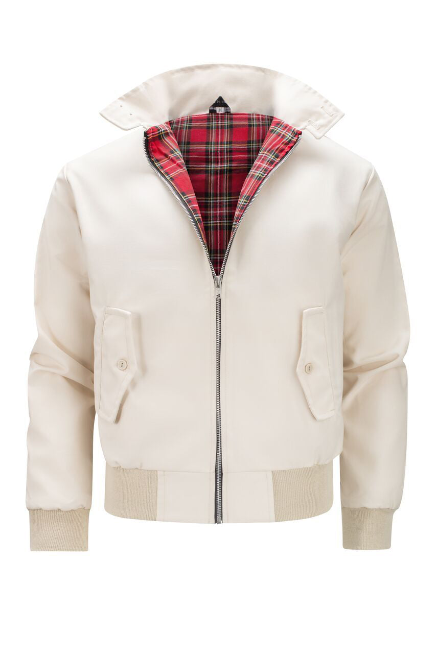 Fernando | Chaqueta Harrington con forro de tartán