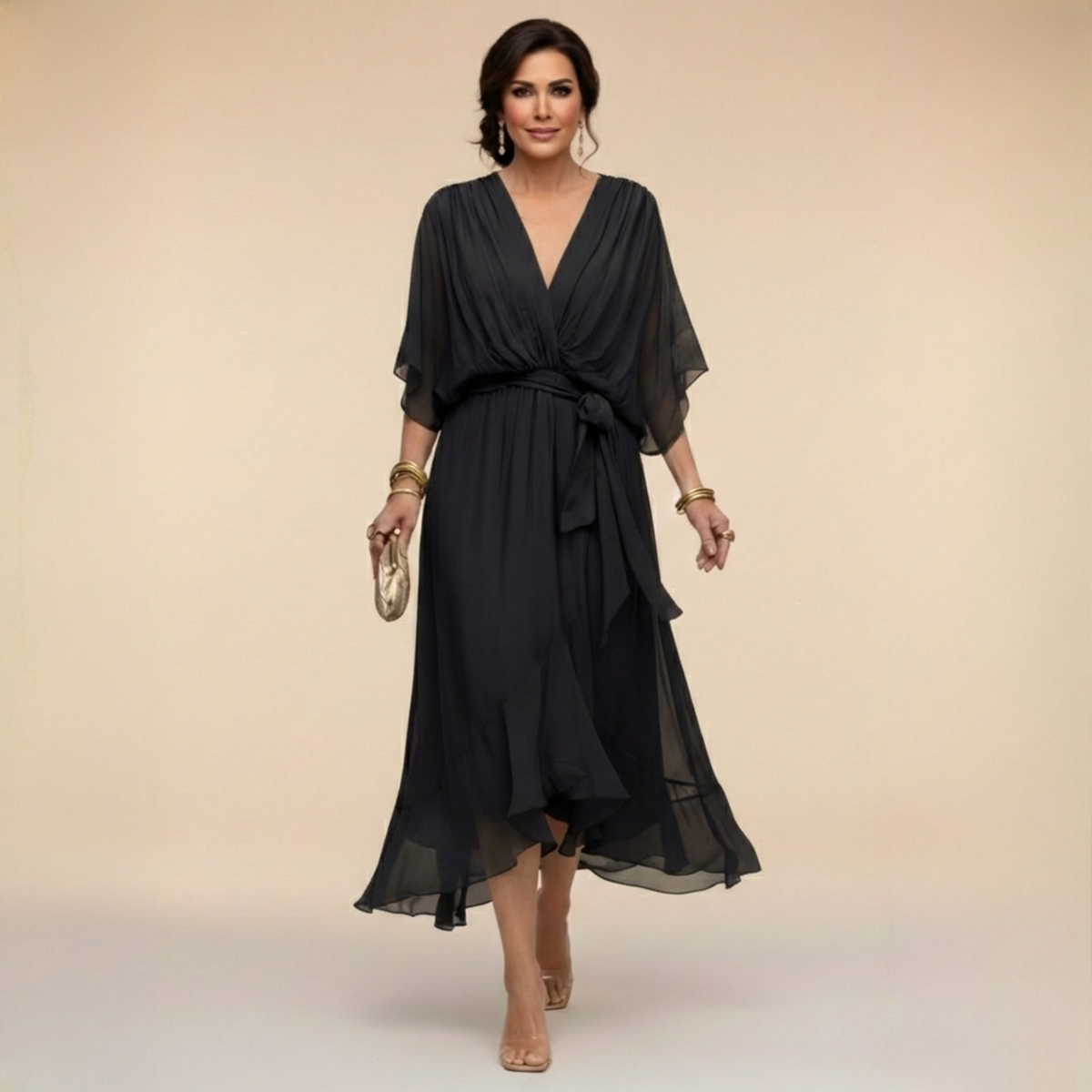 Olivia | Vestido Midi Fluido
