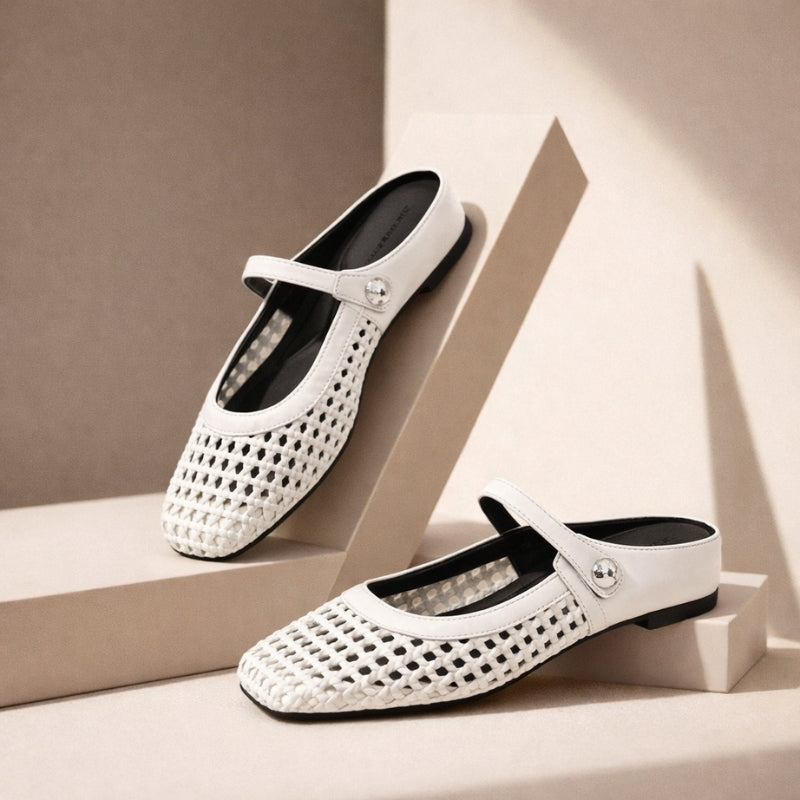 Teresa | Zapatos planos tipo mule ortopédicos
