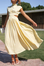 Quiara | Vestido midi con aberturas y bolsillos