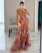 Gisela | Encantador vestido largo con estampado floral
