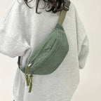Patricia | Bolso de hombro de terciopelo acanalado