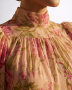 Rosalía | Vestido largo floral de gasa