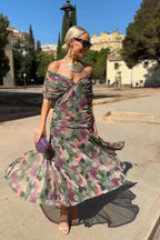 Erica | Vestido de noche color coral