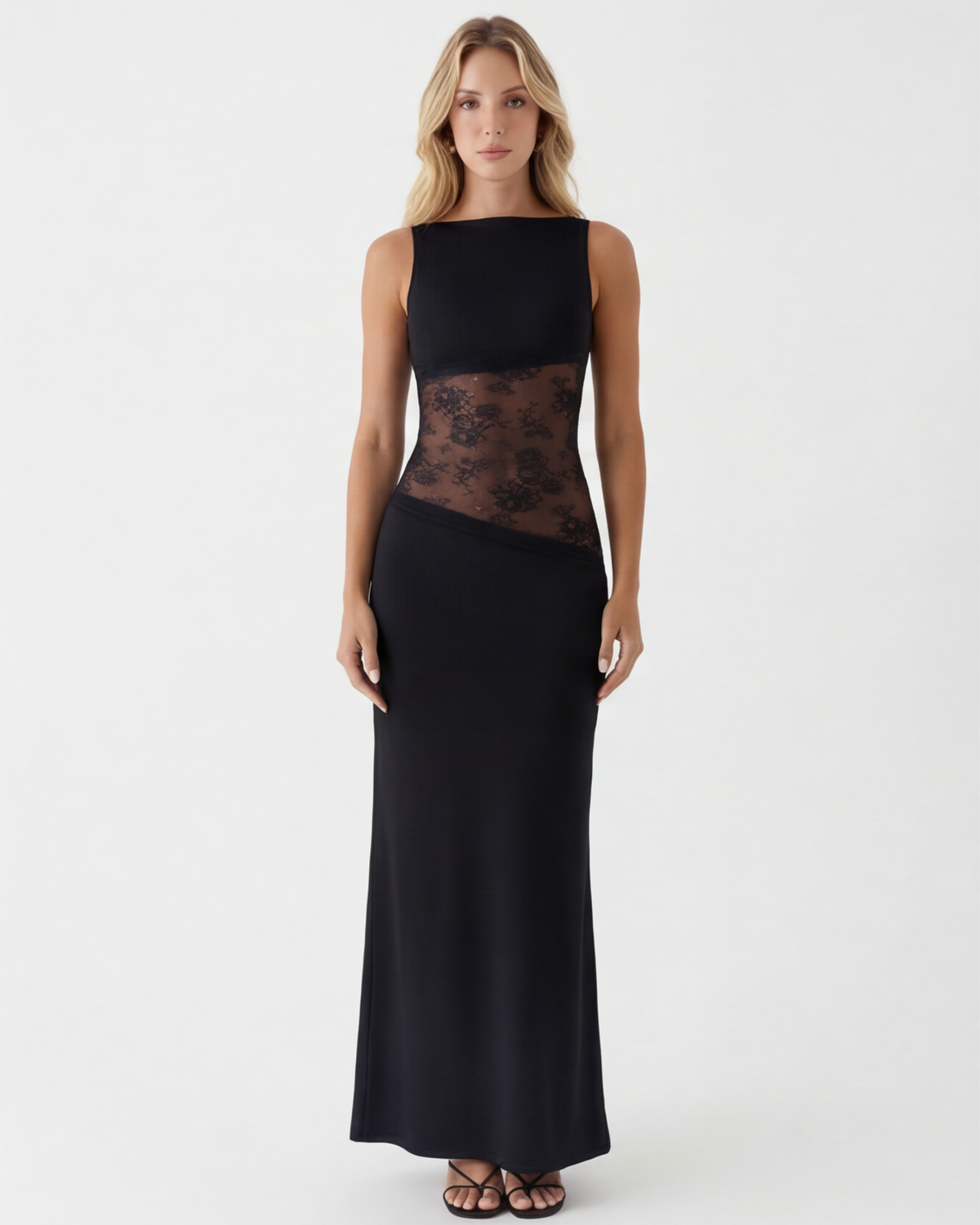 Estefanía  | Vestido maxi con corte de velo