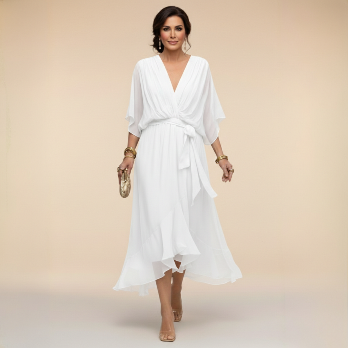 Olivia | Vestido Midi Fluido